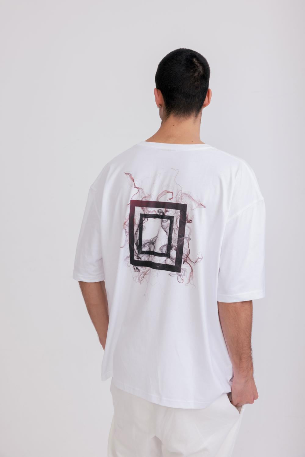 Back Print Square Man